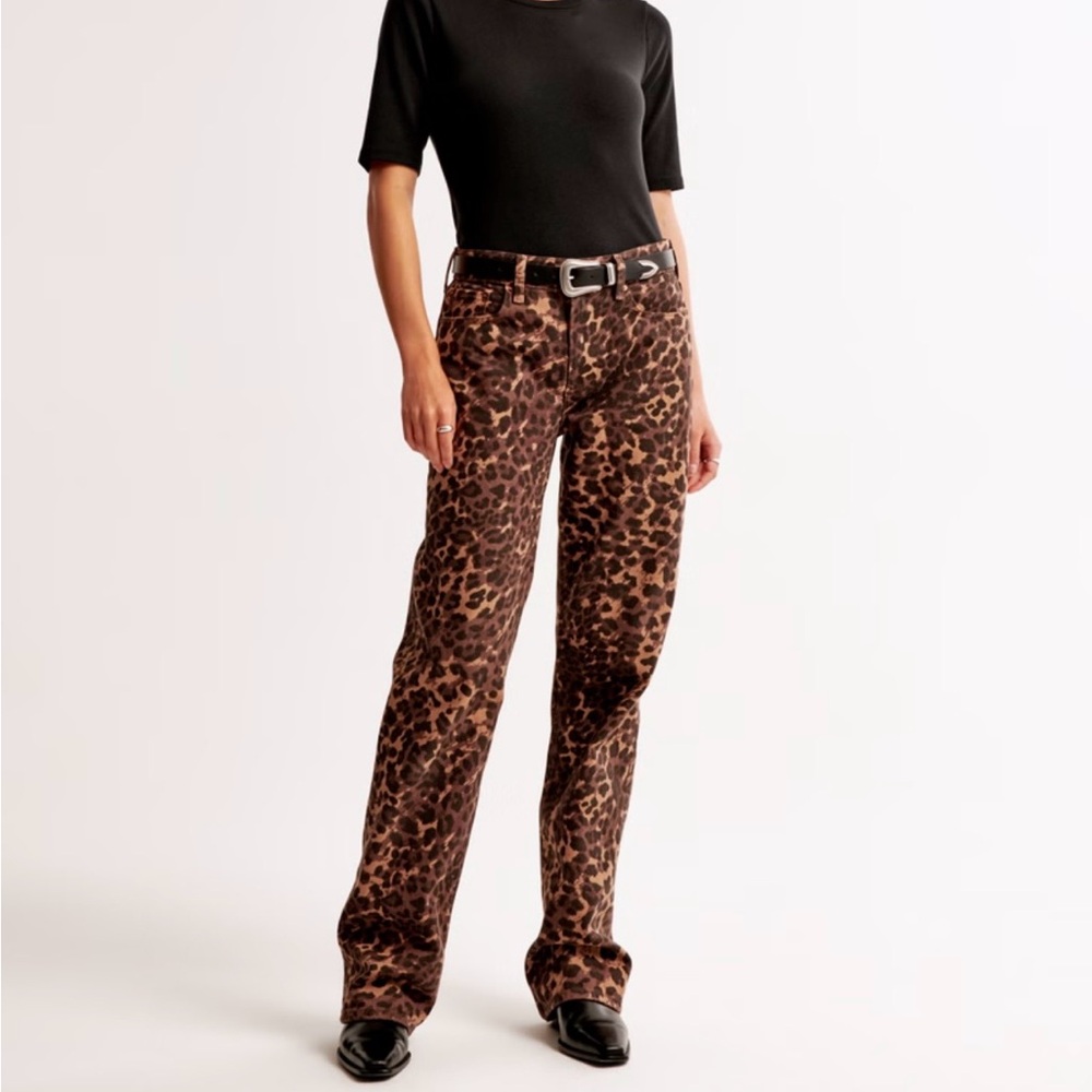 Abercrombie leopard jeans